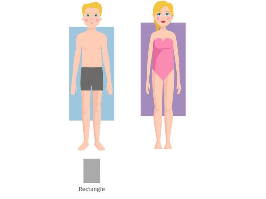 rectangle type of body shape male female