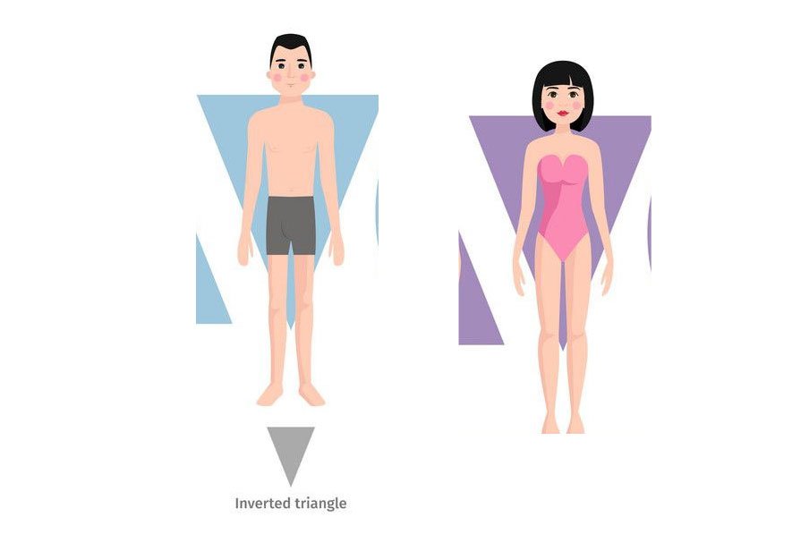 inverted triangle figure