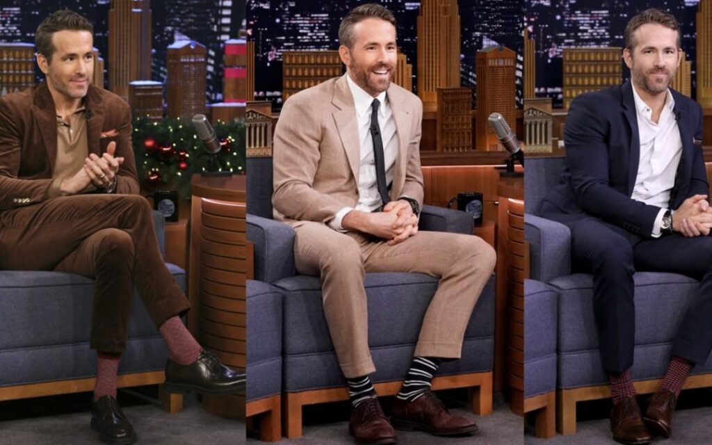 ryan reynolds colorful socks